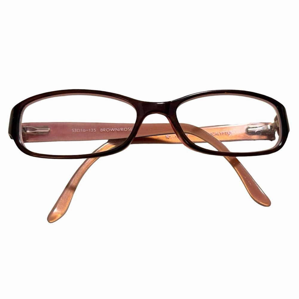 Karen Kane Eucalyptus Eyeglasses Frame Women's Brown Full Rim 53-16-135